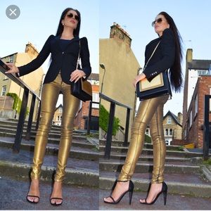Metallic Gold Juicy Couture Pants